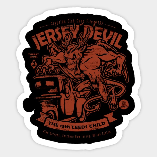 Jersey Devil Sticker by heartattackjack